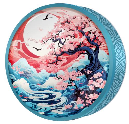 Cherry Moon butter cookie tin โ Classic Oriental