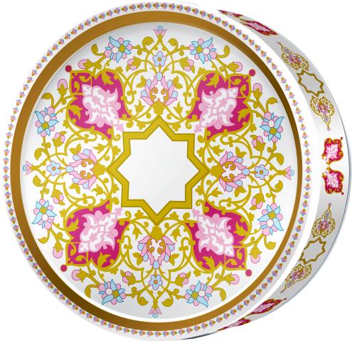 Fuchsia Star butter cookie tin — Central Asia Classic — Butterly Cookies UAE