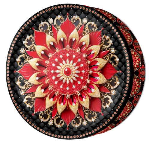 Midnight Rose butter cookie tin — Classic Central Asia — Butterly Cookies UAE