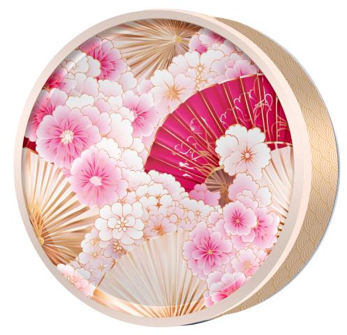 Paper Fan Garden butter cookie tin — Classic Oriental — Butterly Cookies UAE
