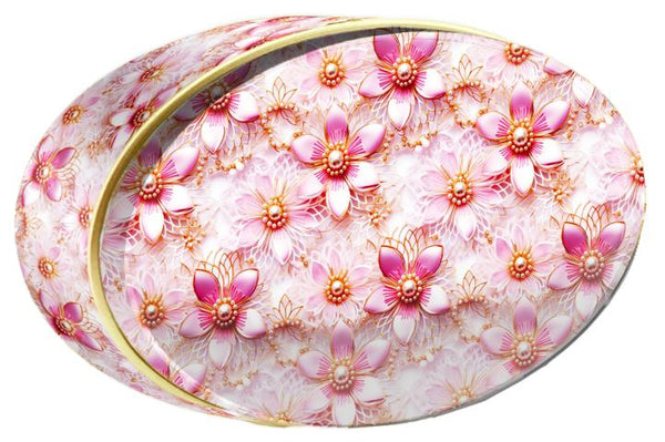 Peach Petal butter cookie tin — Floral Collection — Butterly Cookies UAE