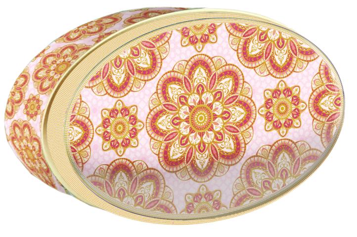 Rose Petal Tin butter cookie tin — Gold Central Asia — Small Tin — Butterly Cookies UAE
