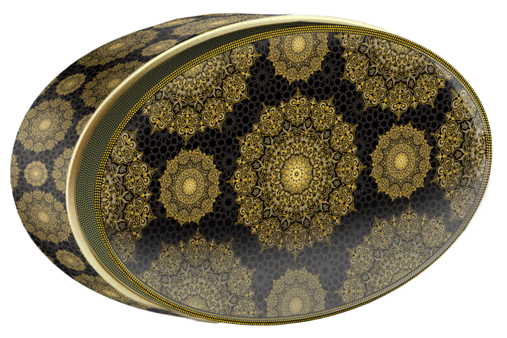 Cobalt Star butter cookie tin, Central Asia, Butterly Cookies UAE