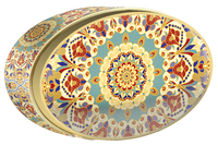 Dark Spice butter cookie tin, Central Asia