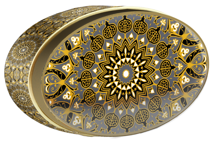 Ivory Compass butter cookie tin, Central Asia, Butterly Cookies UAE
