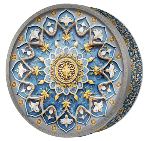 Ivory Petal butter cookie tin, Sapphire Mandala, Butterly Cookies UAE