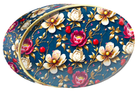 Lilac Field butter cookie tin, Floral Collection