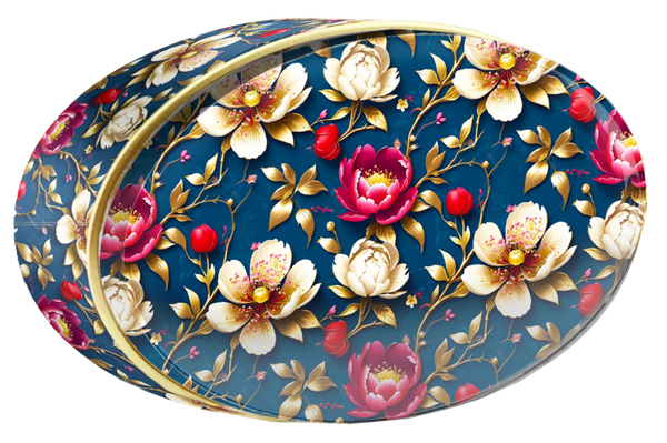 Lilac Field butter cookie tin, Floral Collection, Butterly Cookies UAE