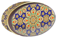 Obsidian Gold butter cookie tin, Central Asia