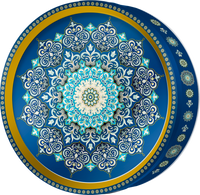 Porcelain Star butter cookie tin, Mosaic Heritage