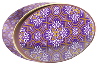 Rose Petal Tin butter cookie tin, Central Asia