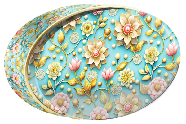 Violet Grove butter cookie tin, Floral Collection, Butterly Cookies UAE