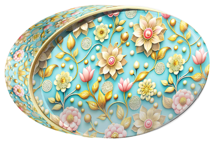 Violet Grove butter cookie tin, Floral Collection, Butterly Cookies UAE