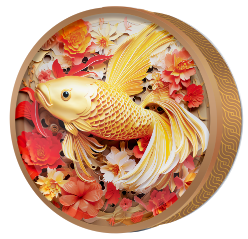 White Egret butter cookie tin, Koi & Blossom, Butterly Cookies UAE