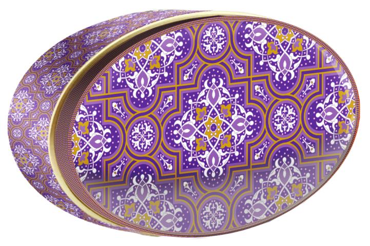 Lavender Haze butter cookie tin — Gold Central Asia — Small Tin — Butterly Cookies UAE