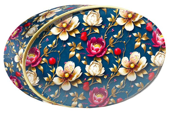 Midnight Garden butter cookie tin — Floral Collection