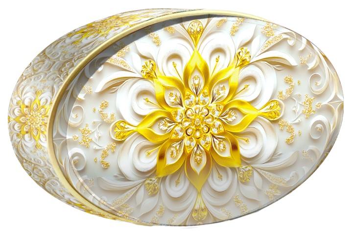 Pearl Sunburst butter cookie tin — Gold Central Asia — Large Tin — Butterly Cookies UAE