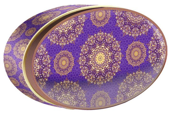 Royal Violet butter cookie tin — Gold Central Asia — Small Tin — Butterly Cookies UAE