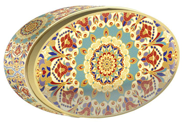 Sand Compass butter cookie tin — Gold Central Asia — Small Tin — Butterly Cookies UAE