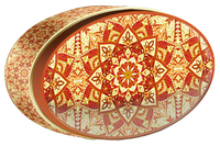 Blue Iznik butter cookie tin, Central Asia