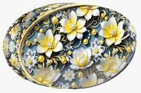 Blue Meadow butter cookie tin, Floral Collection