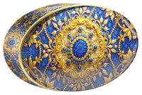 Cobalt Royale butter cookie tin, Jewel Box