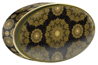 Cobalt Star butter cookie tin, Central Asia