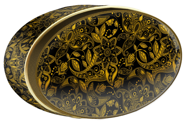 Ember Medallion butter cookie tin, Central Asia, Butterly Cookies UAE