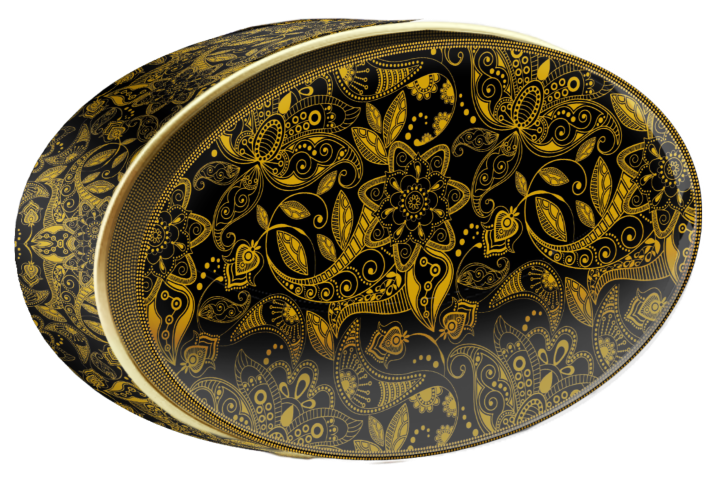 Ember Medallion butter cookie tin, Central Asia, Butterly Cookies UAE