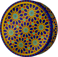Emerald Tile butter cookie tin, Mosaic Heritage