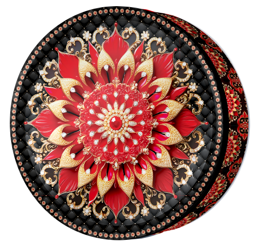 Fuchsia Garden butter cookie tin, Sapphire Mandala, Butterly Cookies UAE