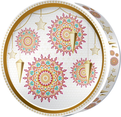 Fuchsia Star butter cookie tin, Mosaic Heritage, Butterly Cookies UAE