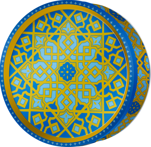 Gilt Lattice butter cookie tin, Mosaic Heritage, Butterly Cookies UAE
