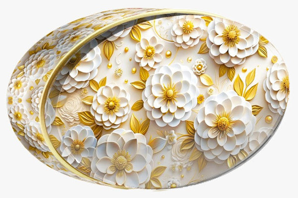 Golden Daisy butter cookie tin, Floral Collection, Butterly Cookies UAE
