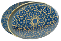 Indigo Mosaic butter cookie tin, Central Asia