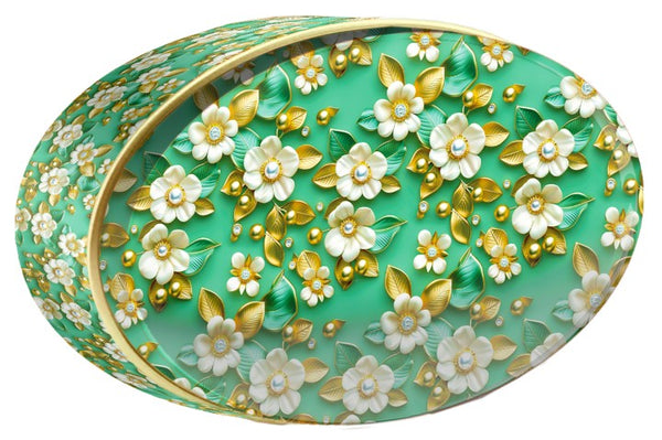 Ivory Cluster butter cookie tin, Floral Collection, Butterly Cookies UAE