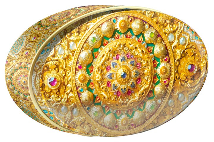 Jewelled Garden butter cookie tin, Jewel Box, Butterly Cookies UAE