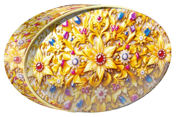 Lapis Bloom butter cookie tin, Jewel Box, Butterly Cookies UAE