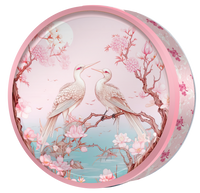 Love Birds butter cookie tin, Koi & Blossom