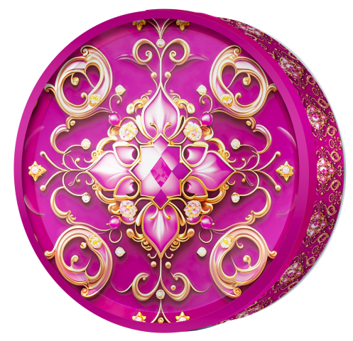 Midnight Rose butter cookie tin, Sapphire Mandala, Butterly Cookies UAE