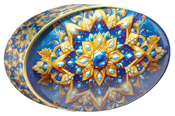 Midnight Sapphire butter cookie tin, Jewel Box, Butterly Cookies UAE