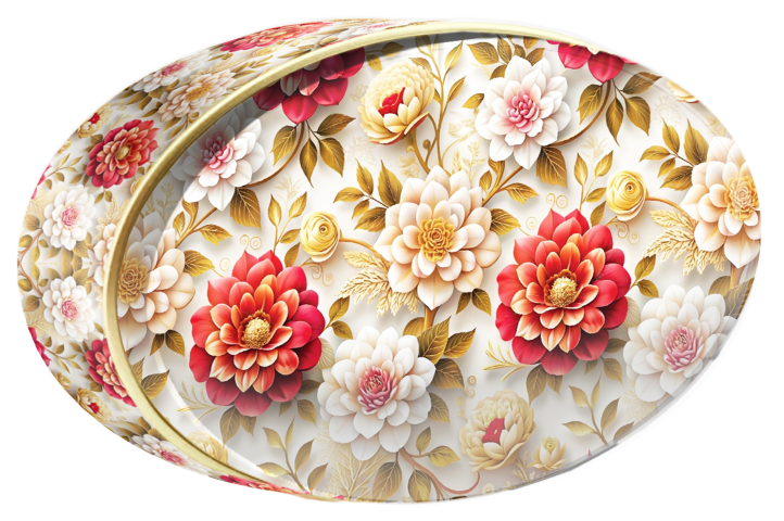 Noir Blossom butter cookie tin, Floral Collection, Butterly Cookies UAE