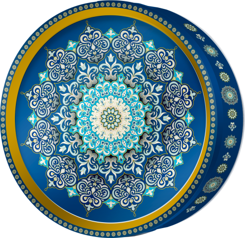 Porcelain Star butter cookie tin, Mosaic Heritage, Butterly Cookies UAE