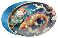 Red Lantern butter cookie tin, Gold Oriental