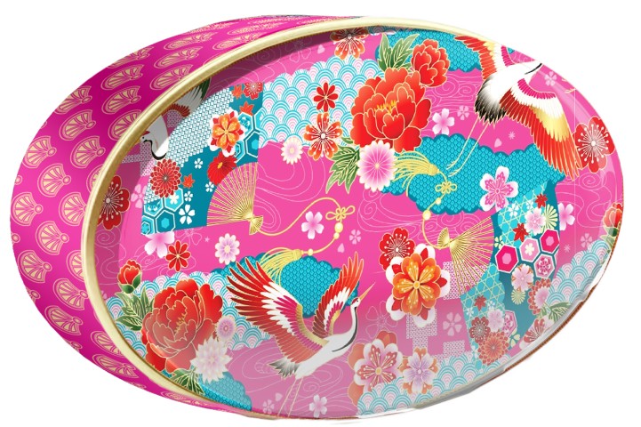 Rose Butterfly butter cookie tin, Gold Oriental, Butterly Cookies UAE