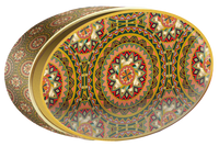 Royal Violet butter cookie tin, Central Asia