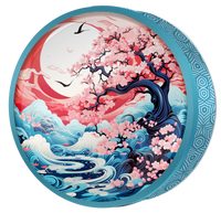 Sakura Blush butter cookie tin, Koi & Blossom