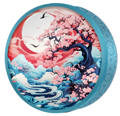 Sakura Blush butter cookie tin, Koi & Blossom, Butterly Cookies UAE