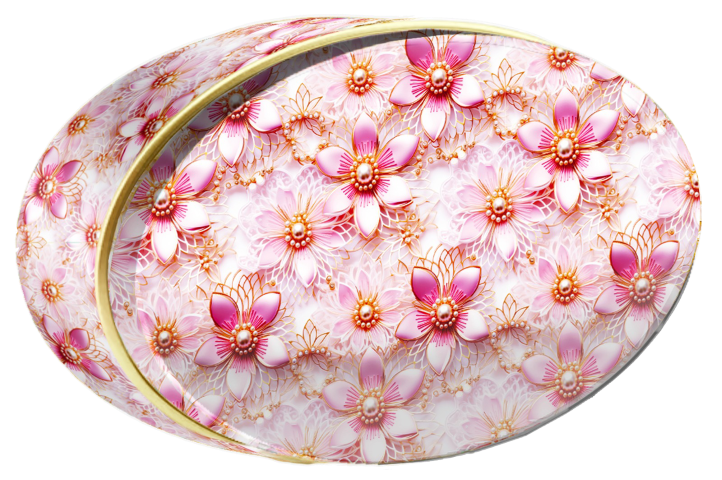 Teal Bloom butter cookie tin, Floral Collection, Butterly Cookies UAE