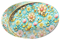 Violet Grove butter cookie tin, Floral Collection